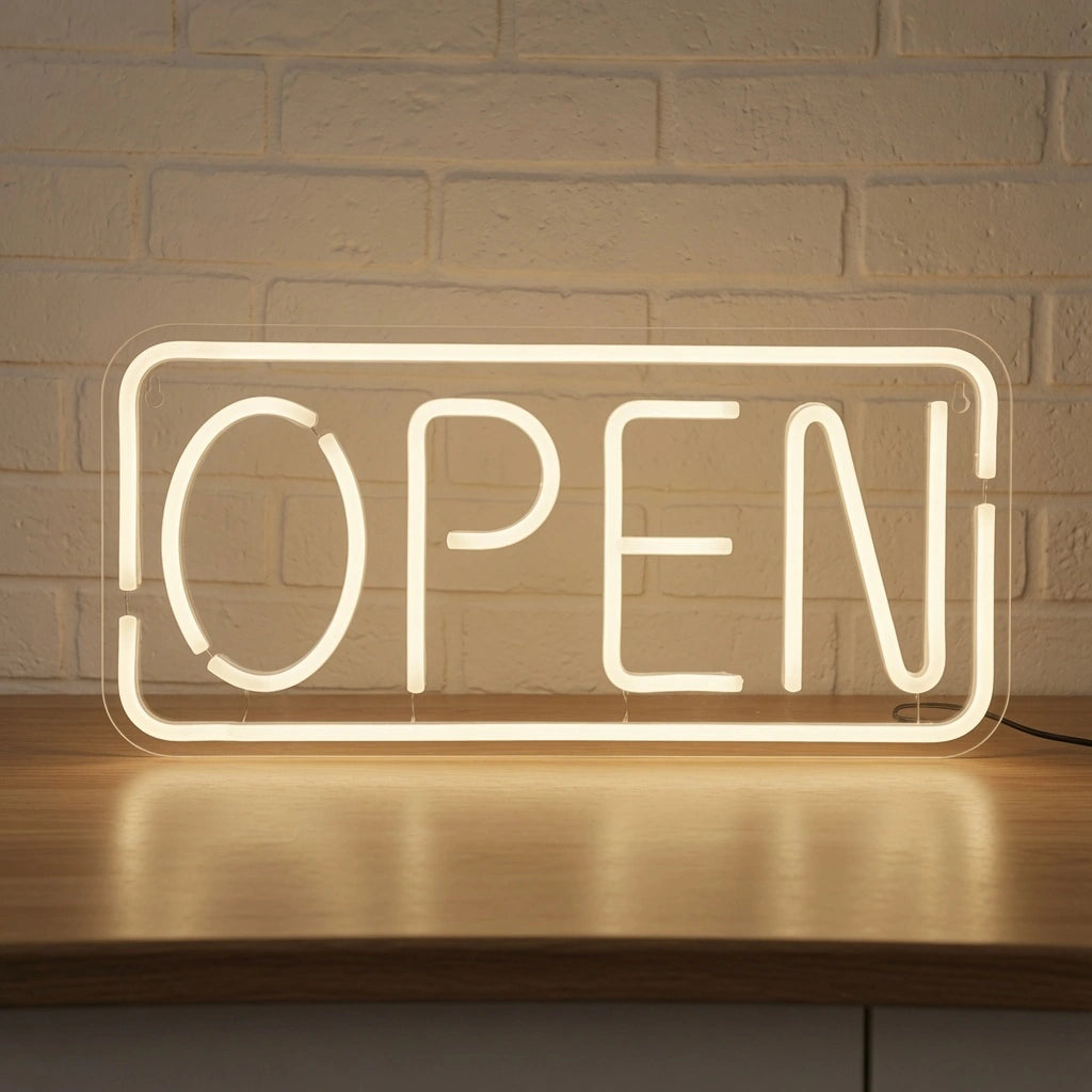 Open LED Neon Sign Home Decor - 01 Original Product Image