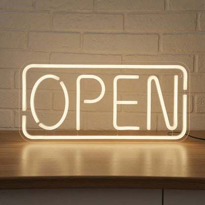 Open LED Neon Sign Home Decor - 01 Original Product Image