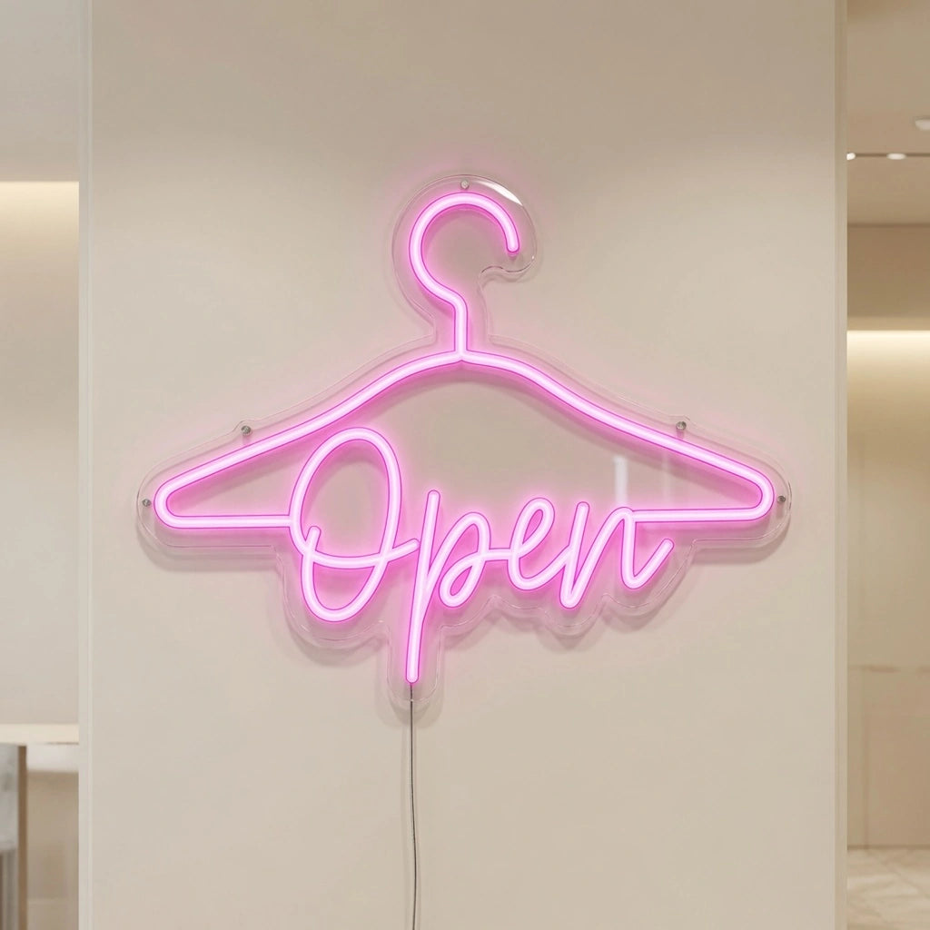Open LED Neon Sign Home Wall Art - 04 Size Image