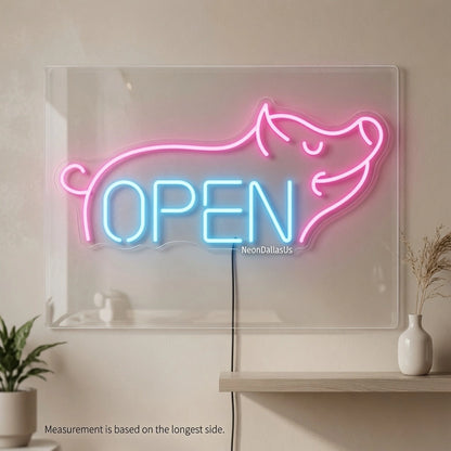 Open LED Neon Sign Living Room Decor - 04 Size Image