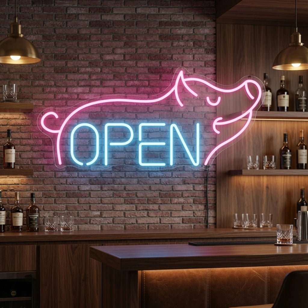 Open LED Neon Sign Living Room Decor - Shineneon