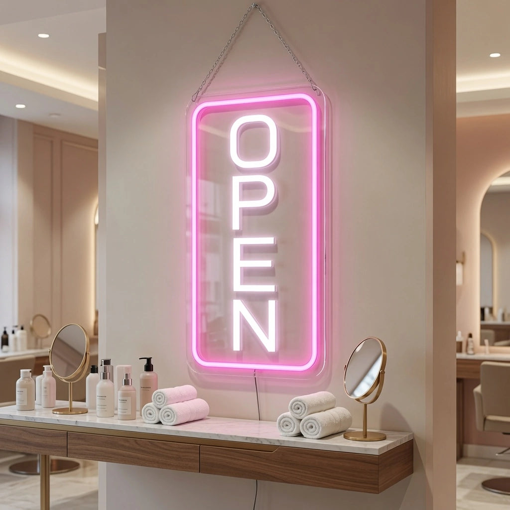 Open LED Neon Sign Wall Art - 02 High-Converting Product Image