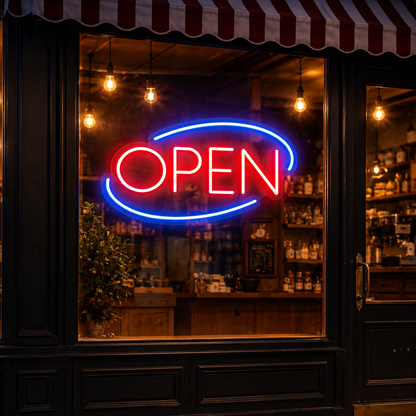 Open LED Neon Sign Wall Art Wall Neon Sign - 01 Original Product Image