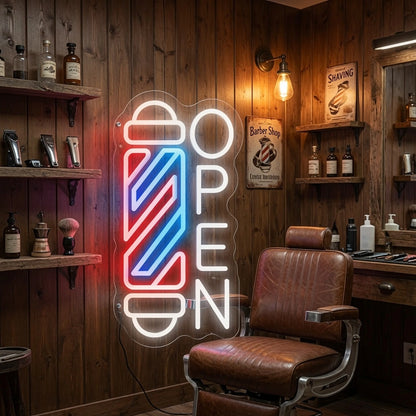 Open LED Neon Sign Wall Neon Sign - 03 Real Lifestyle Scene