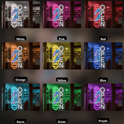 Open LED Neon Sign Wall Neon Sign - 05 Color Grid
