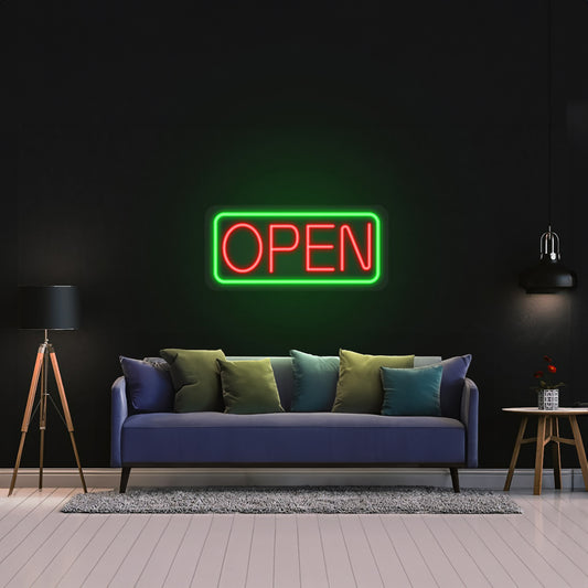 Open Led Sign Wall Decor Bar Led Light