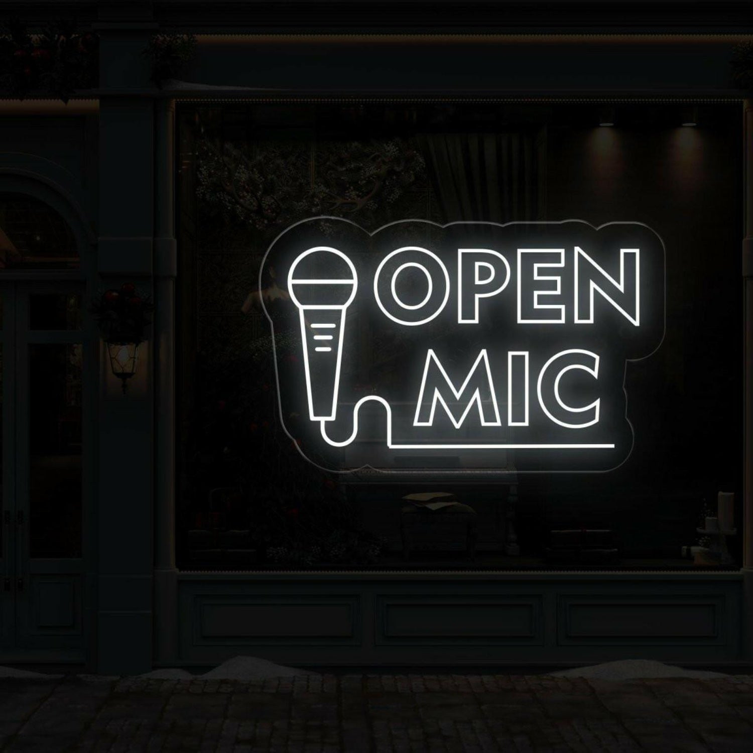 Open Mic Neon Sign Led Light Decor | Shineneon