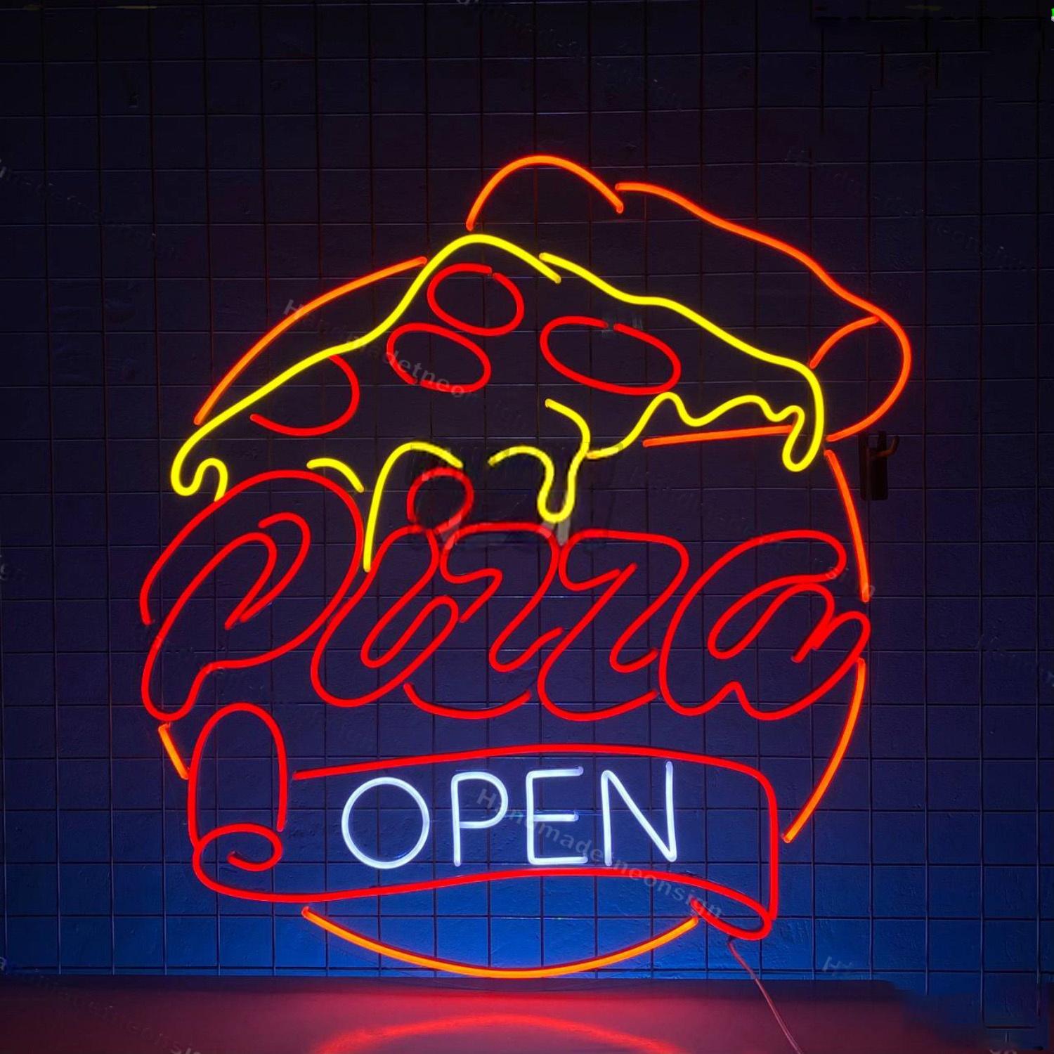 Open Pizza Led Neon Sign Pizza Restaurant Wall Decor | Shineneon