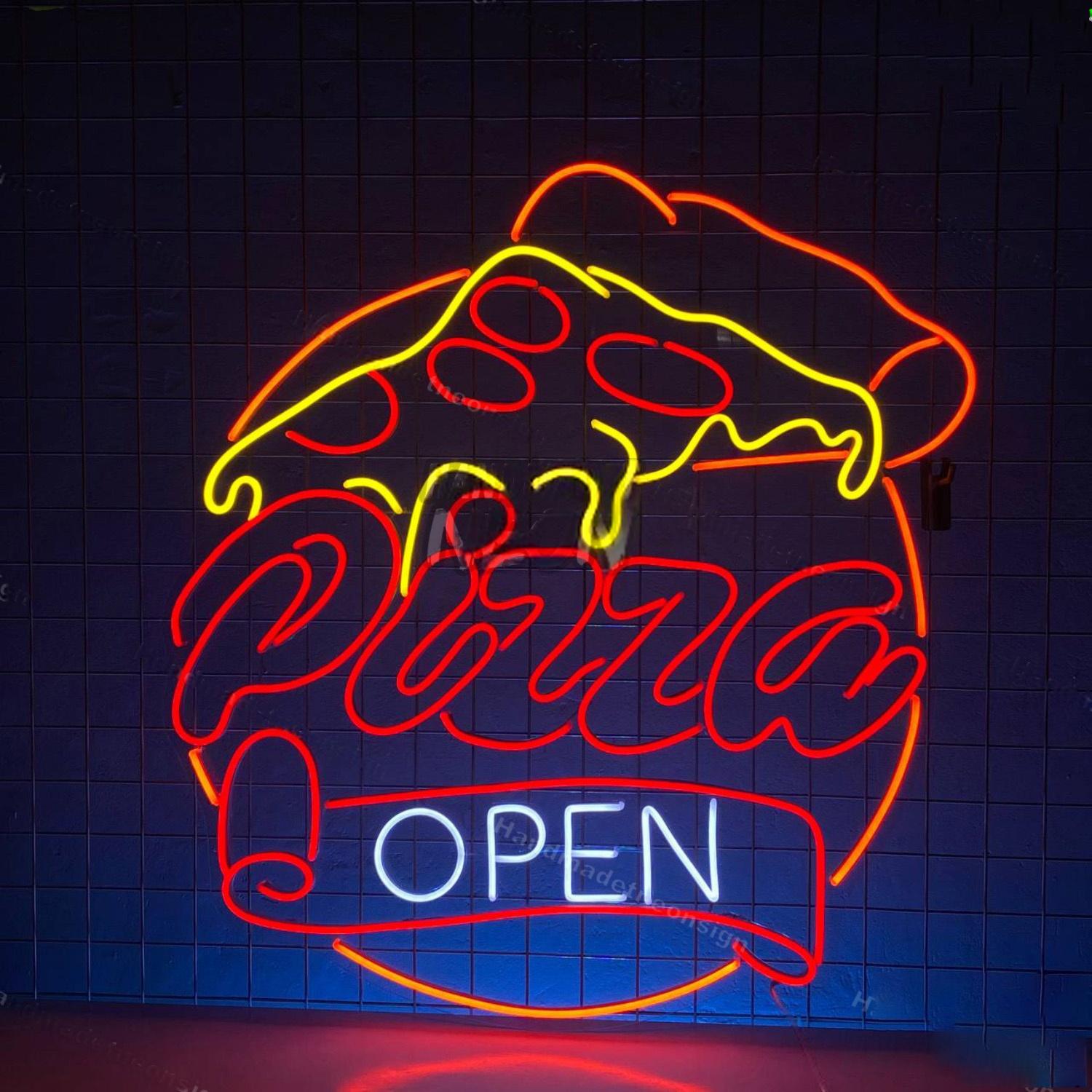 Open Pizza Led Neon Sign Pizza Restaurant Wall Decor | Shineneon