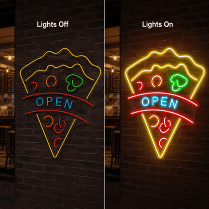 Open Pizza Shop LED Neon Sign Pizza Neon Sign - Shineneon