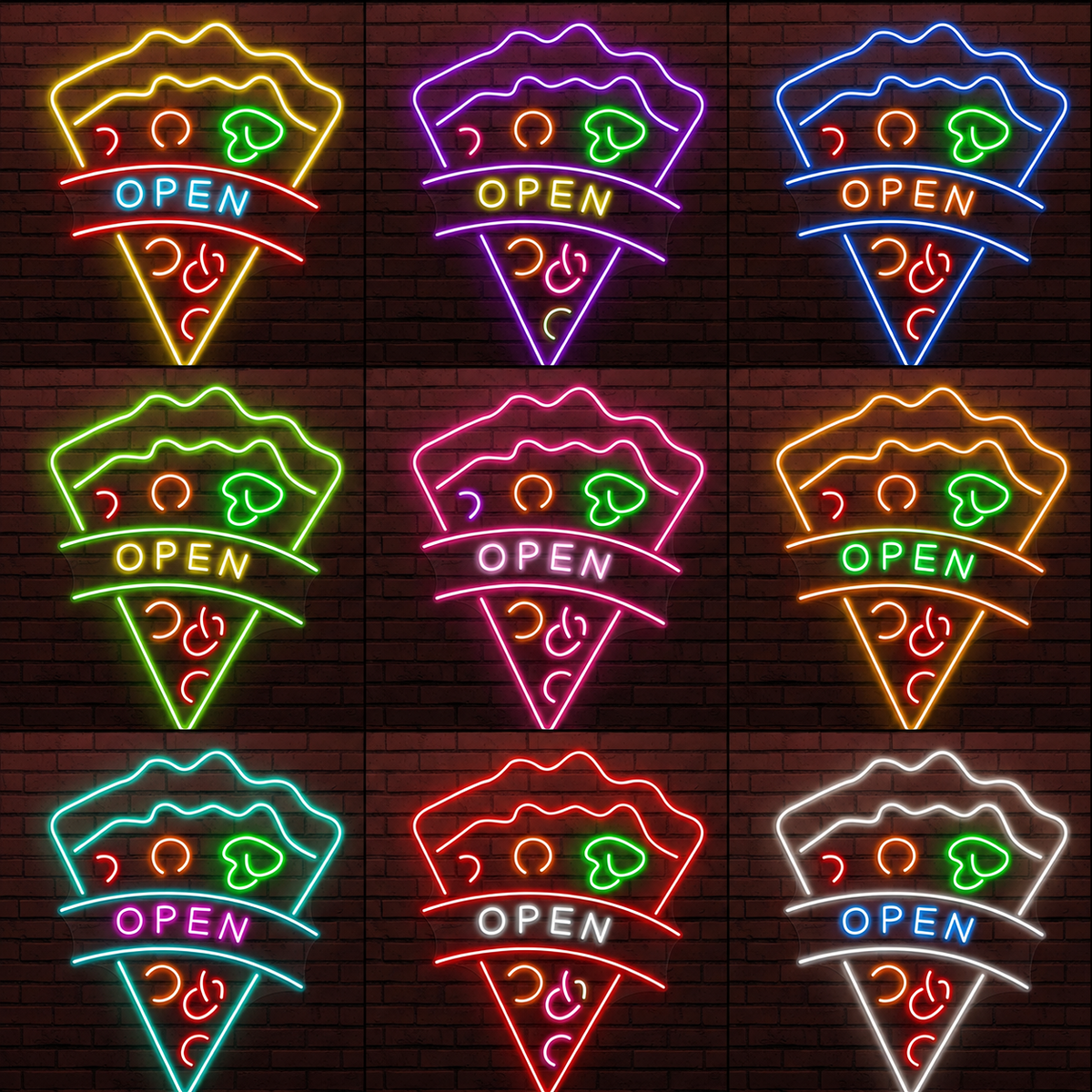Open Pizza Shop LED Neon Sign Pizza Neon Sign - Shineneon