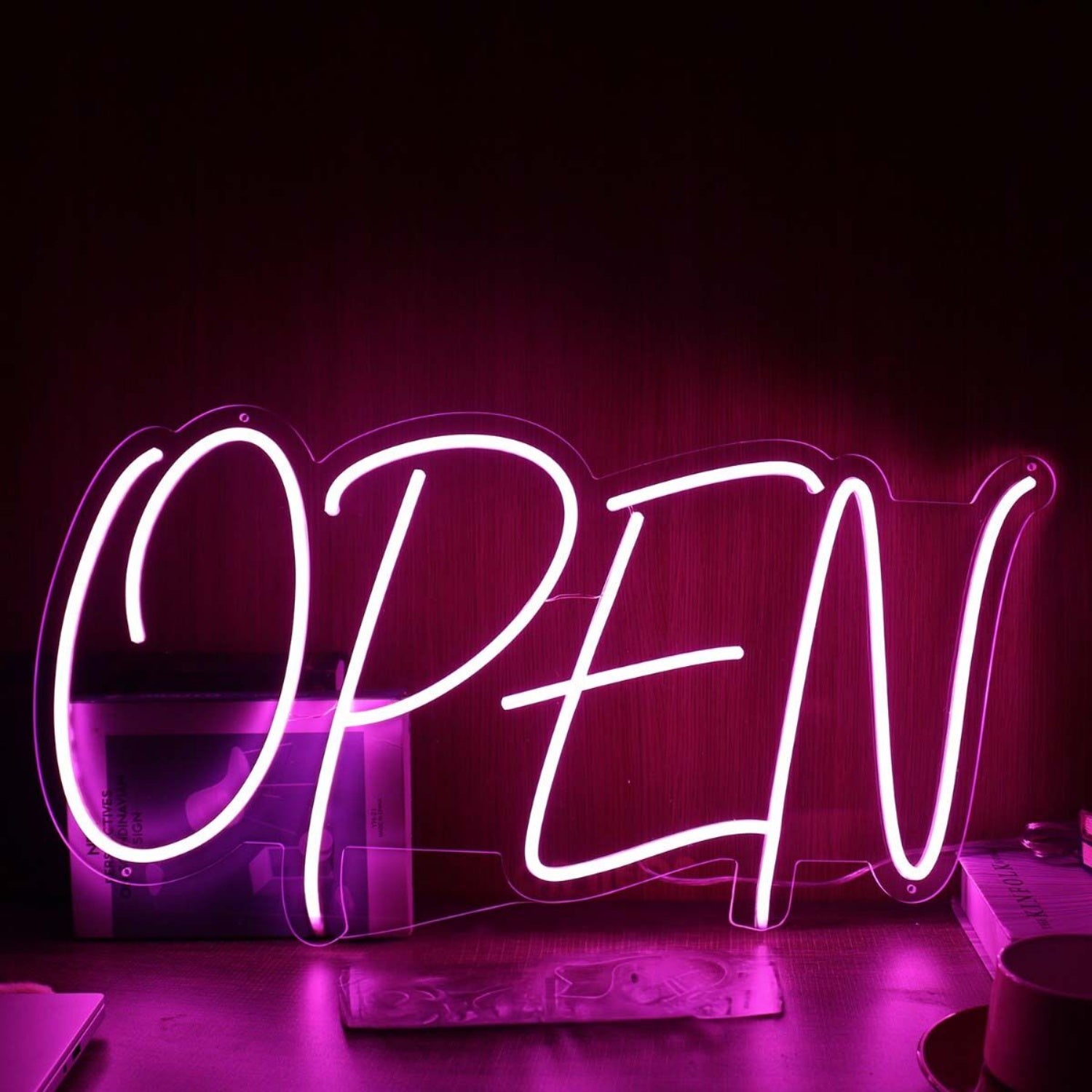 Open Purple Led Neon Sign | Shineneon