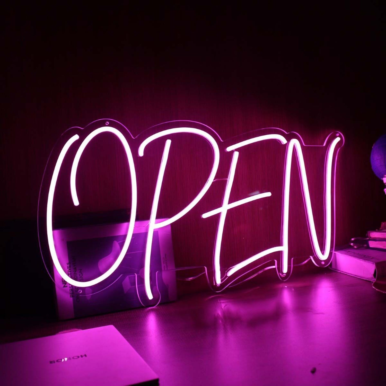 Open Purple Led Neon Sign | Shineneon