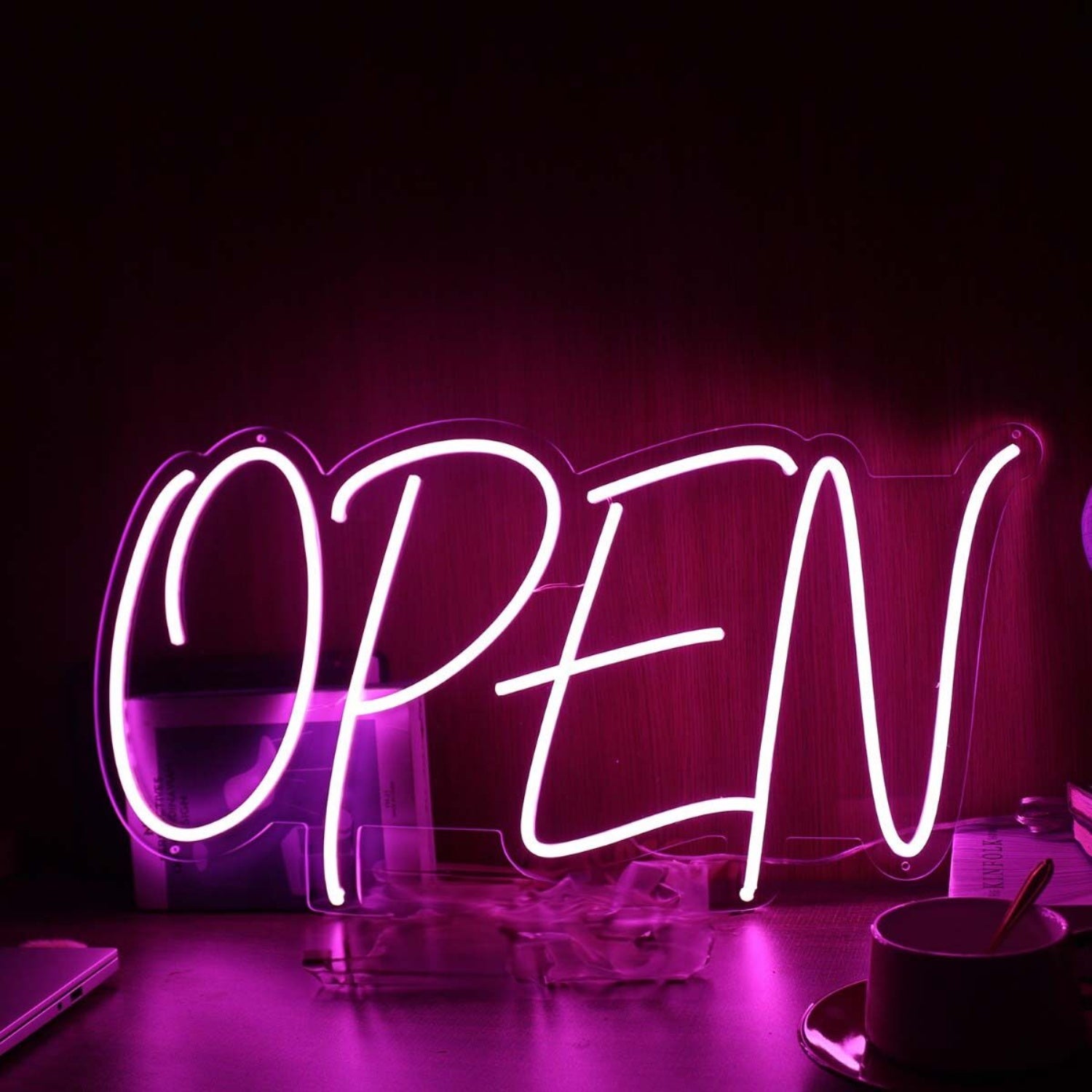 Open Purple Led Neon Sign | Shineneon
