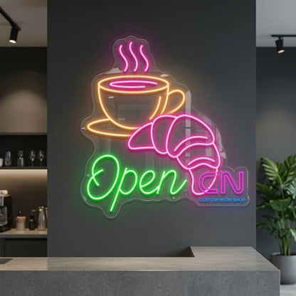 Open Room Decor LED Neon Sign - 04 Size Image