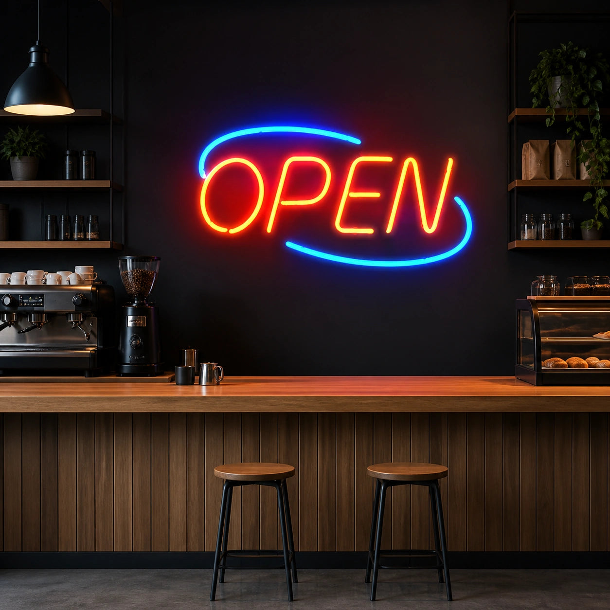 Open Room Decor LED Neon Sign Garage Man Cave Neon Sign size image