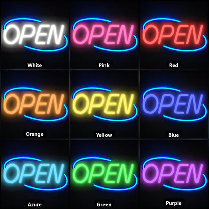 Open Room Decor LED Neon Sign Garage Man Cave Neon Sign color grid