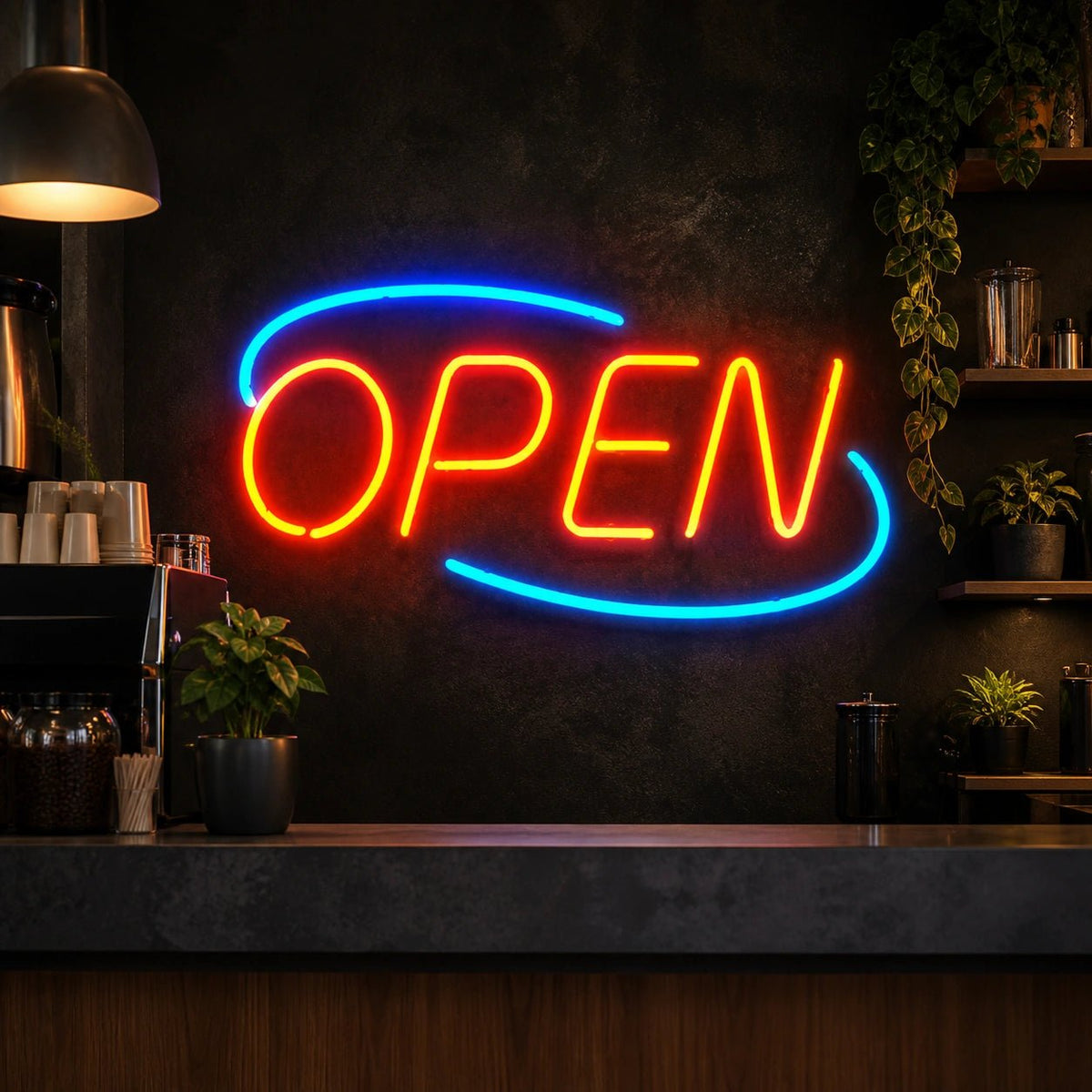 Open Room Decor LED Neon Sign Garage Man Cave Neon Sign - Shineneon