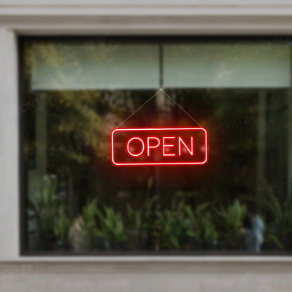 Open Sign Rectangle Shape | Shineneon