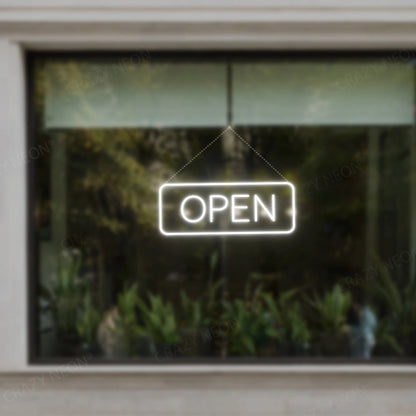 Open Sign Rectangle Shape | Shineneon