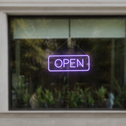 Open Sign Rectangle Shape | Shineneon