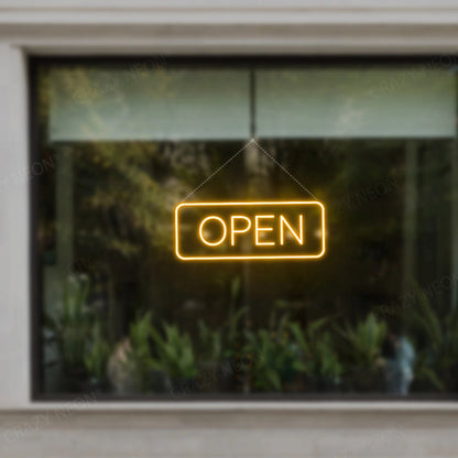 Open Sign Rectangle Shape | Shineneon
