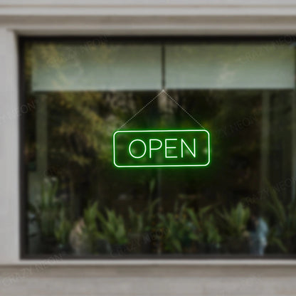 Open Sign Rectangle Shape | Shineneon