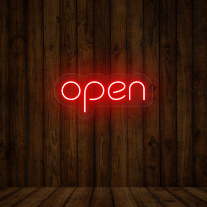 Open Single Color Sign | Shineneon