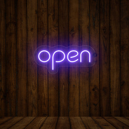 Open Single Color Sign | Shineneon