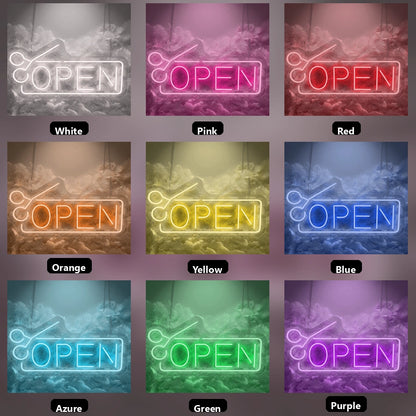 Open Store Wall Art LED Neon Sign - 05 Color Grid
