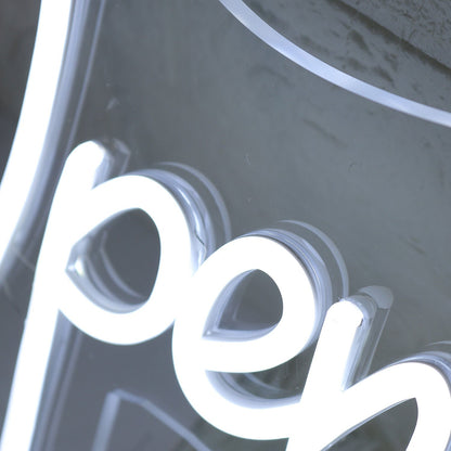 Open To All Styles White Led Neon Sign - Shineneon