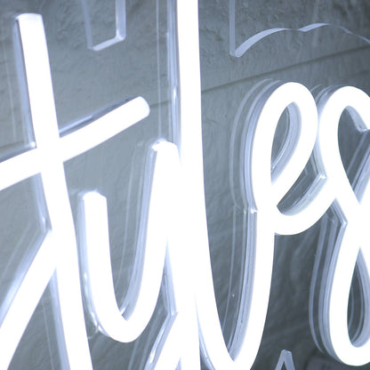 Open To All Styles White Led Neon Sign - Shineneon