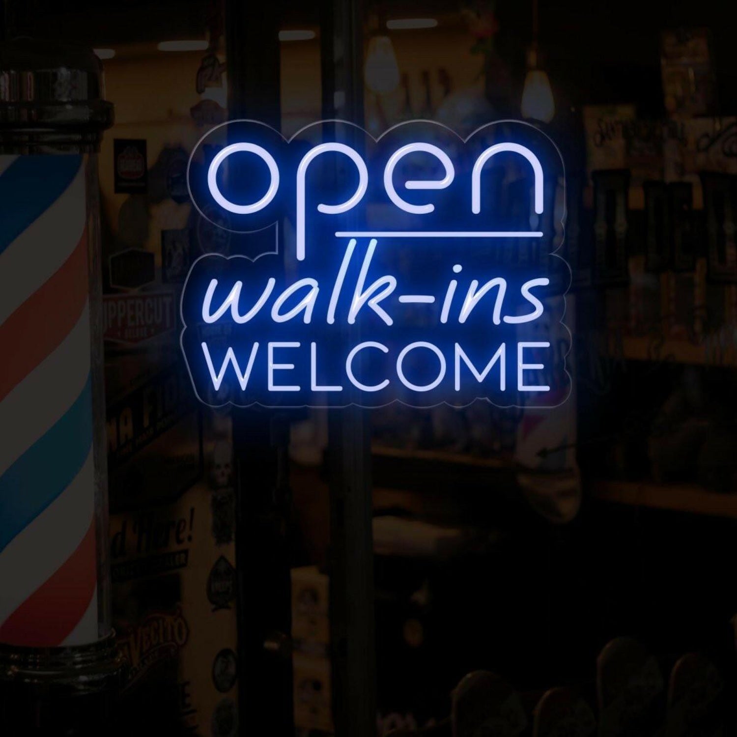 Open Walk-Ins Warm Yellow Led Neon Sign For Storefront Decor | Shineneon