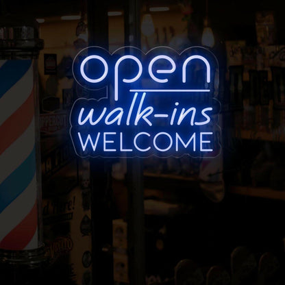 Open Walk-Ins Warm Yellow Led Neon Sign For Storefront Decor | Shineneon