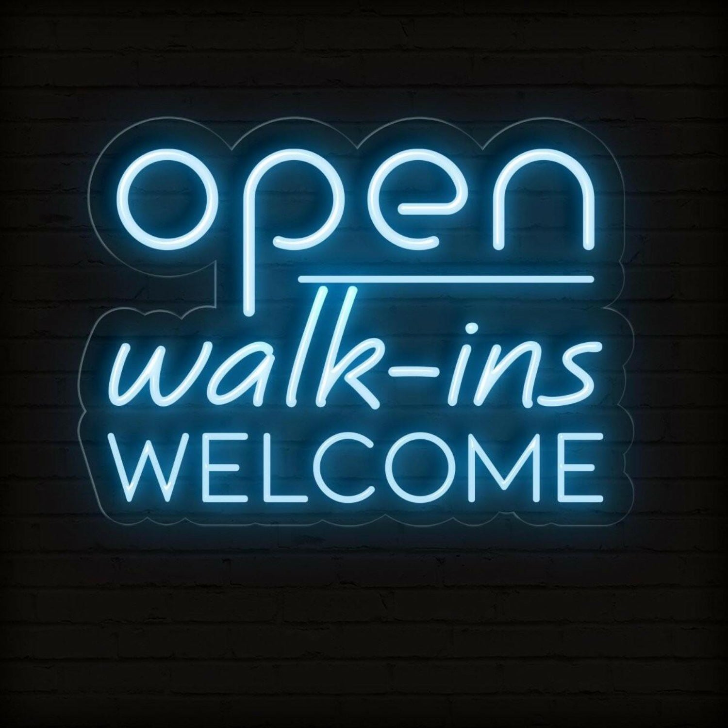 Open Walk-Ins Warm Yellow Led Neon Sign For Storefront Decor | Shineneon