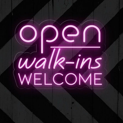 Open Walk-Ins Warm Yellow Led Neon Sign For Storefront Decor | Shineneon