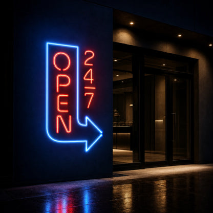 Open Wall Art LED Neon Sign Garage Man Cave Neon Sign high-converting product image