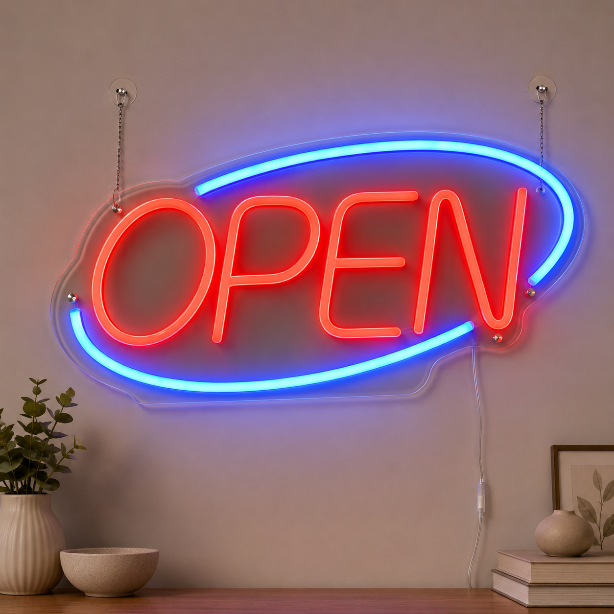 Open Wall Decor LED Neon Sign main product image