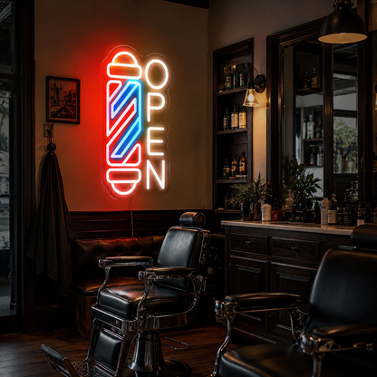 Open Wall Decor LED Neon Sign Wall Decor - 03 Real Lifestyle Scene