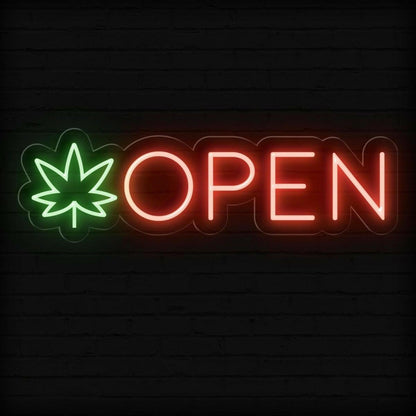 Open Weed Led Neon Sign | Shineneon