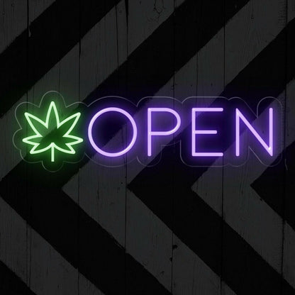 Open Weed Led Neon Sign | Shineneon