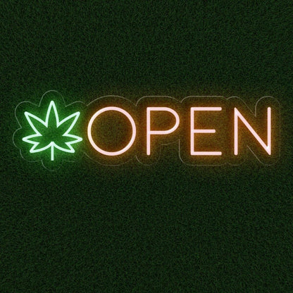 Open Weed Led Neon Sign | Shineneon