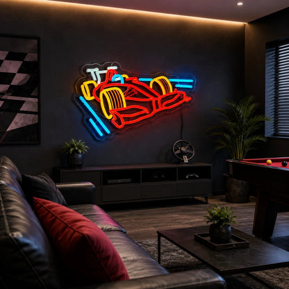 Open Wheel Race Car LED Neon Sign - Shineneon