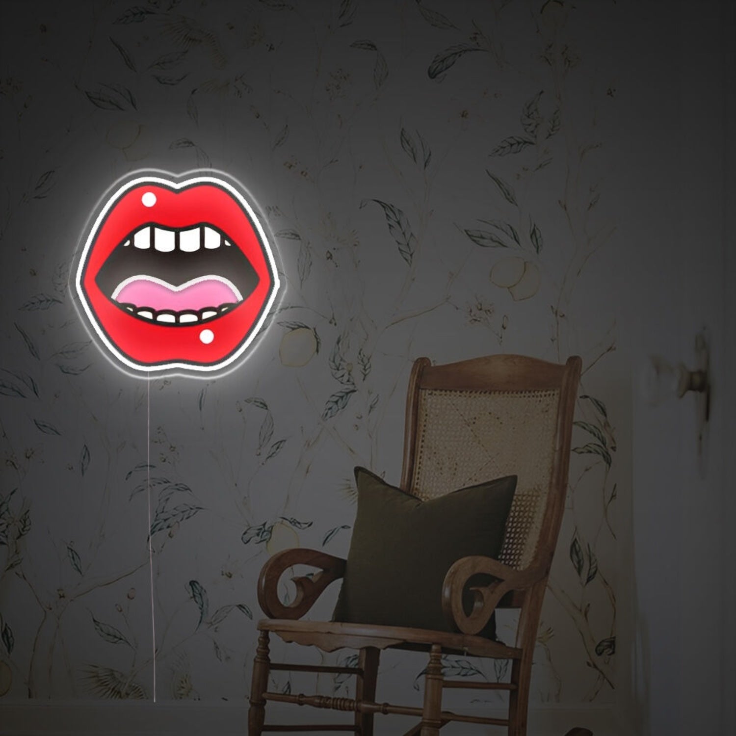 Opening Red Lip Led Neon Acrylic Artwork | Shineneon