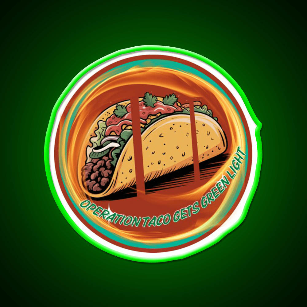 Operation Taco Gets Green Light Taco Led Neon Sign Rgb Color - Shineneon