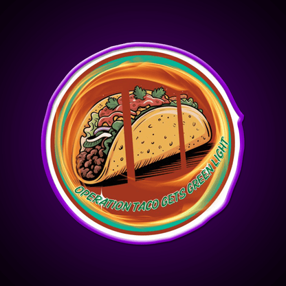 Operation Taco Gets Green Light Taco Led Neon Sign Rgb Color - Shineneon