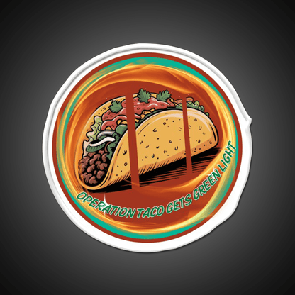 Operation Taco Gets Green Light Taco Led Neon Sign Rgb Color - Shineneon