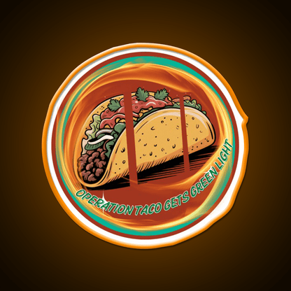 Operation Taco Gets Green Light Taco Led Neon Sign Rgb Color - Shineneon