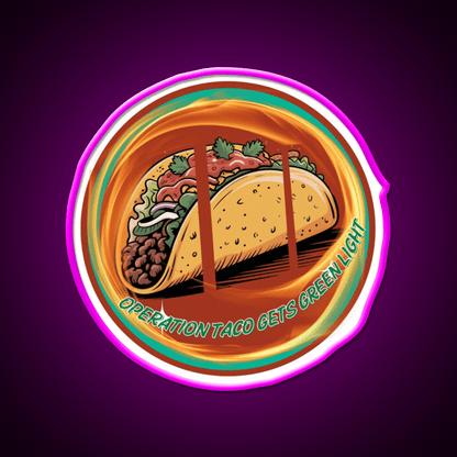 Operation Taco Gets Green Light Taco Led Neon Sign Rgb Color - Shineneon