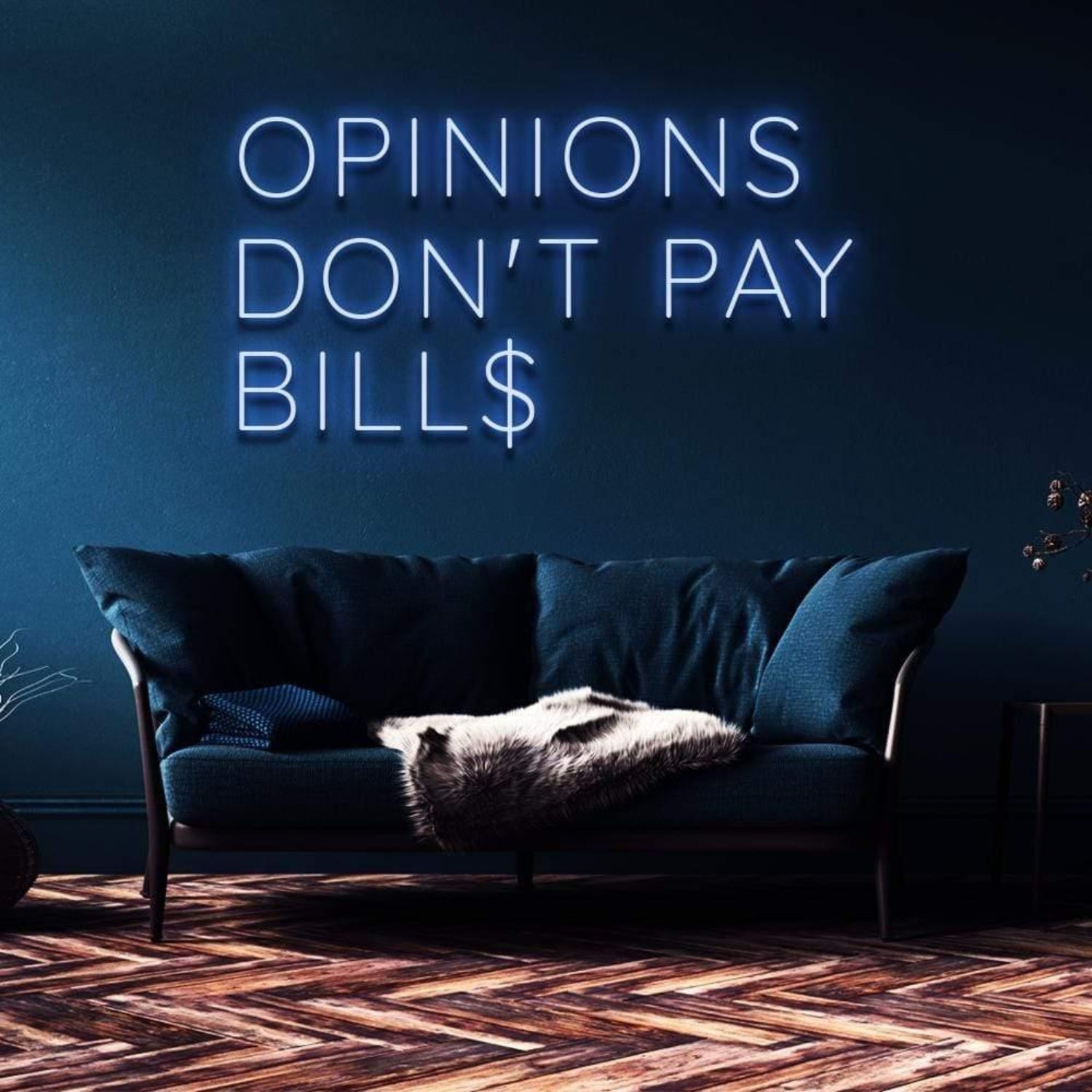 Opinions Dont Pay Bills Pink Led Neon Sign For Home Decor | Shineneon